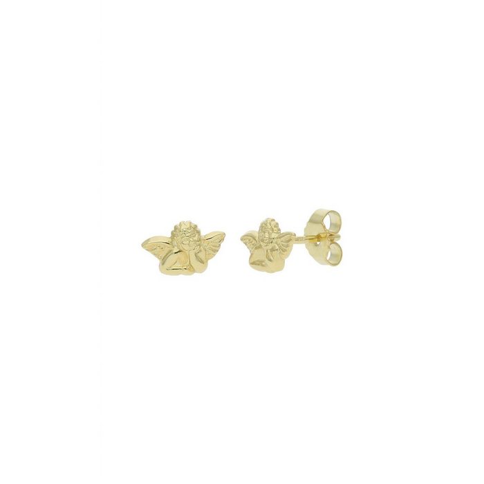 JuwelmaLux Paar Ohrstecker Ohrstecker Gold Engel Ohrringe 6 2 x 9 4 mm (2-tlg) Mädchen Kinderohrstecker Gold 585/000 inkl. Schmuckschachtel AN10654