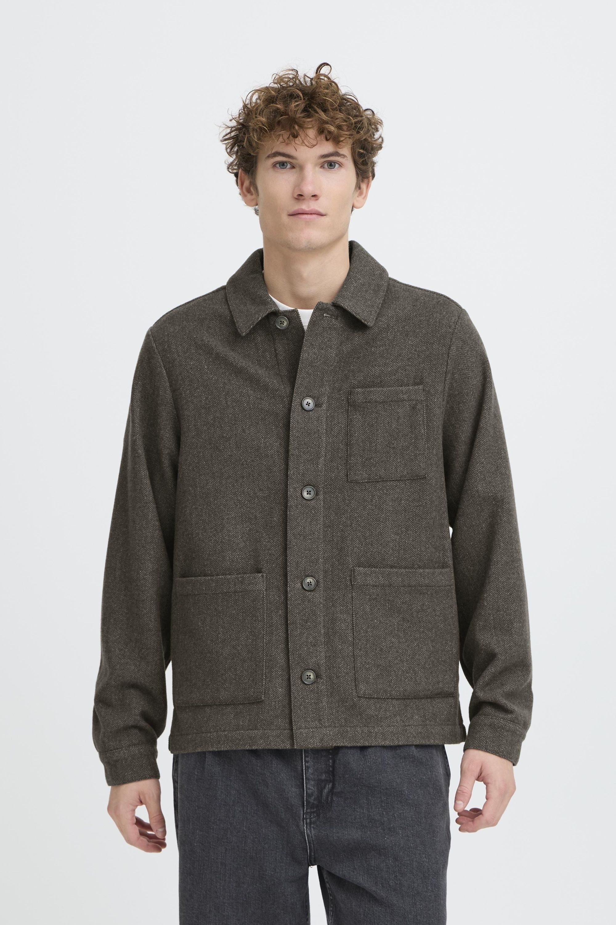 Casual Friday Wolljacke CFBonde Stylische casual Jacke