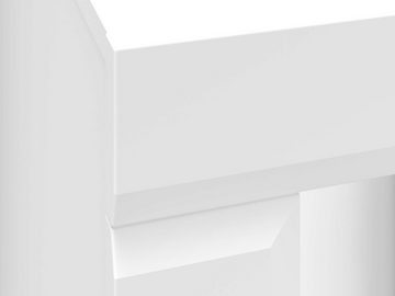 99rooms Nachttisch Nele Weiß Matt (Nachtkommode, Nachttischschrank), Design