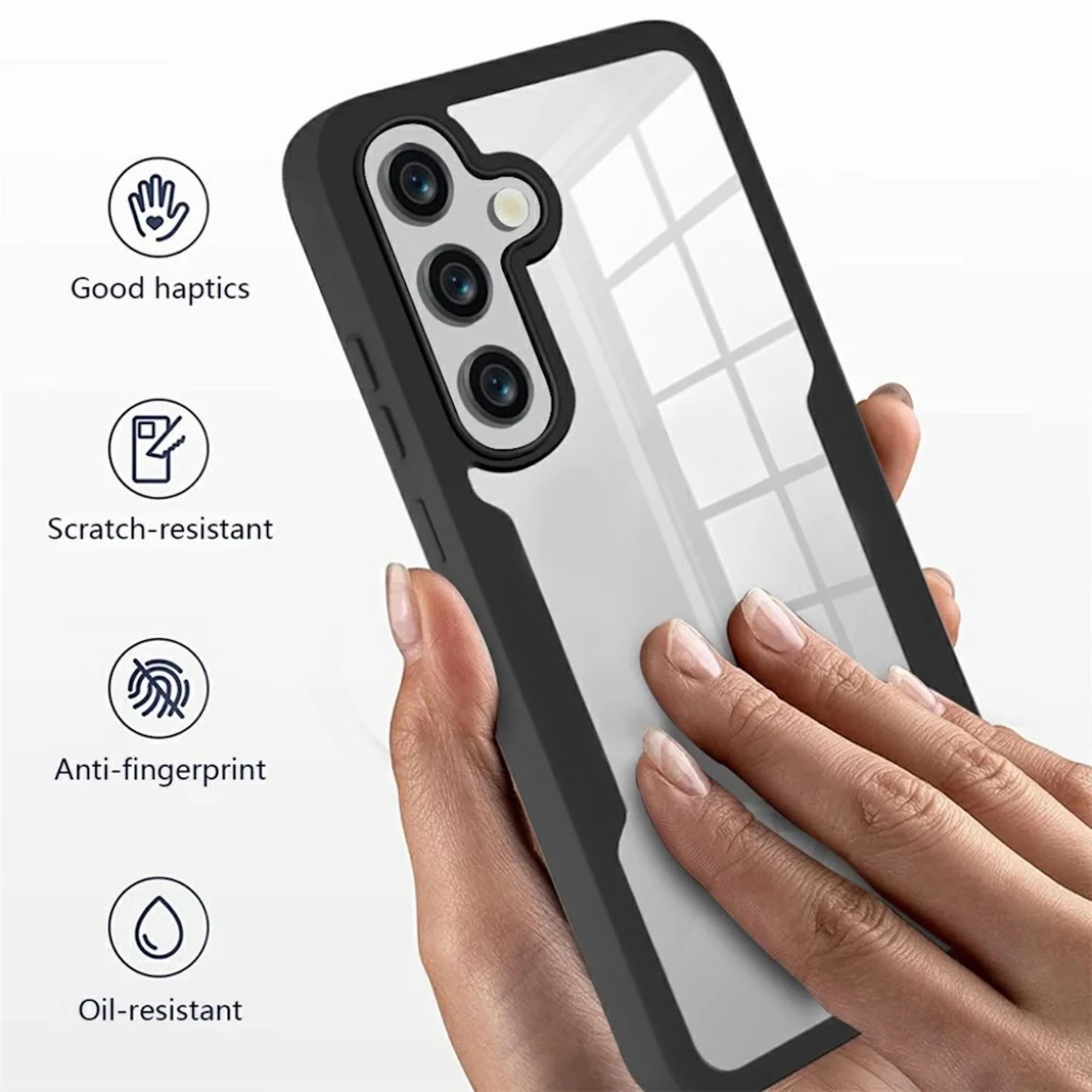Wigento Handyhülle 360 Grad für Samsung Galaxy A57 5G mit Display & Kameraschutz Rosa 6,7 Zoll, 360 Grad Schutz, stoßdämpfend, robust