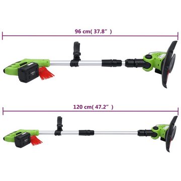 vidaXL Gartenschere 2-tlg Akku-Gartengerät-Set mit Ladegeräten Akkus Rasentrimmer Heckens