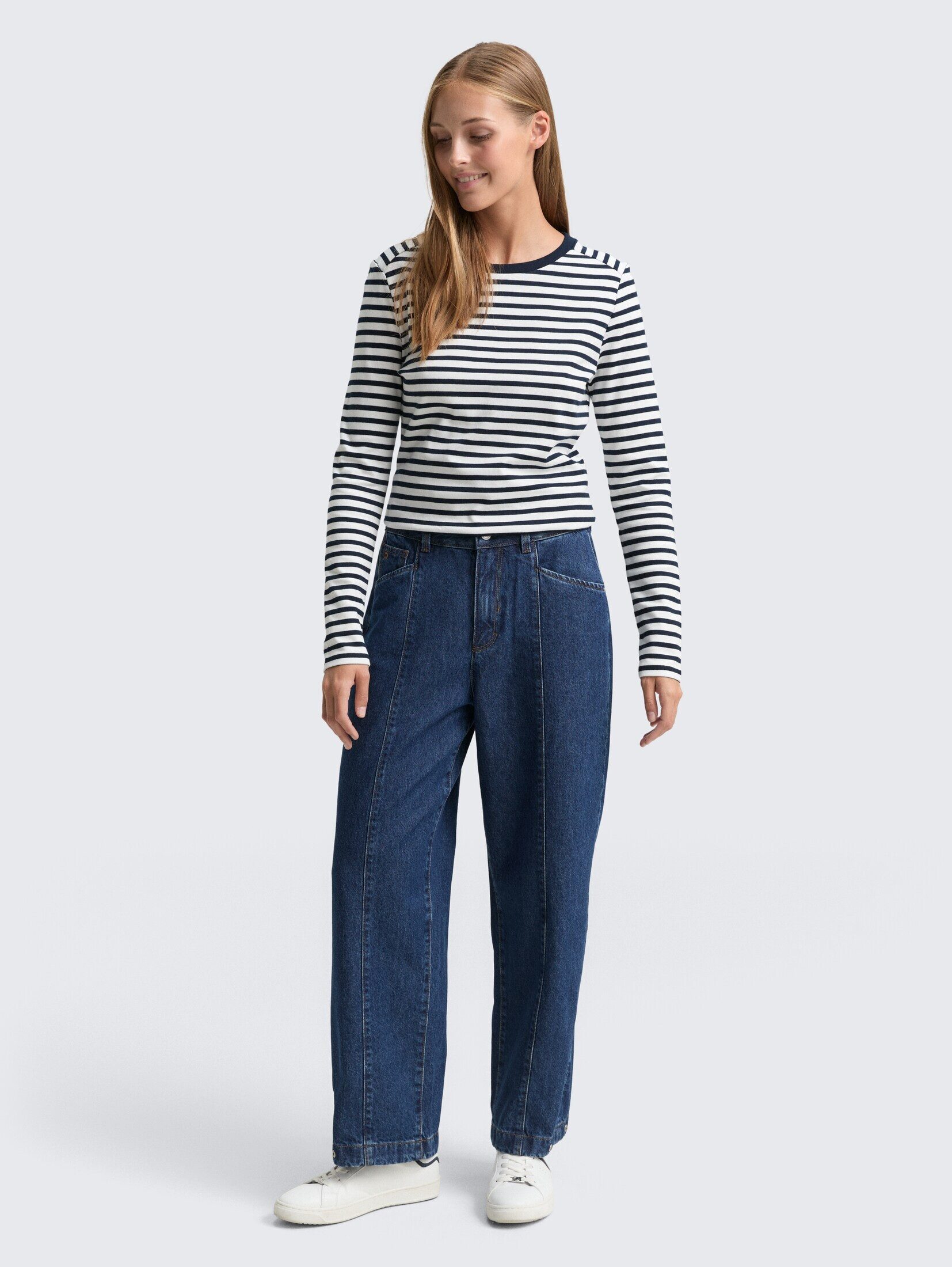 TOM TAILOR Denim Weite Jeans Jeanshosen TTADEA BARREL Jeans mit verstellbar günstig online kaufen