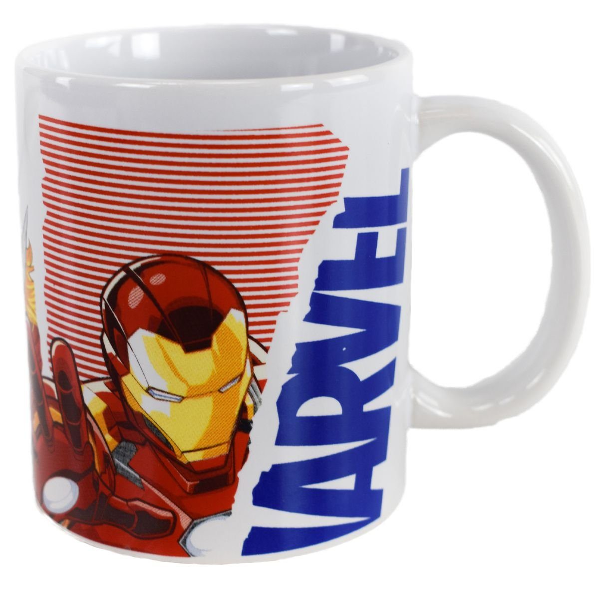 MARVEL Stor Tasse Tasse mit Avengers Motiv in Geschenkkarton ca. 325 ml Kaffeetasse, Keramik, authentisches Design