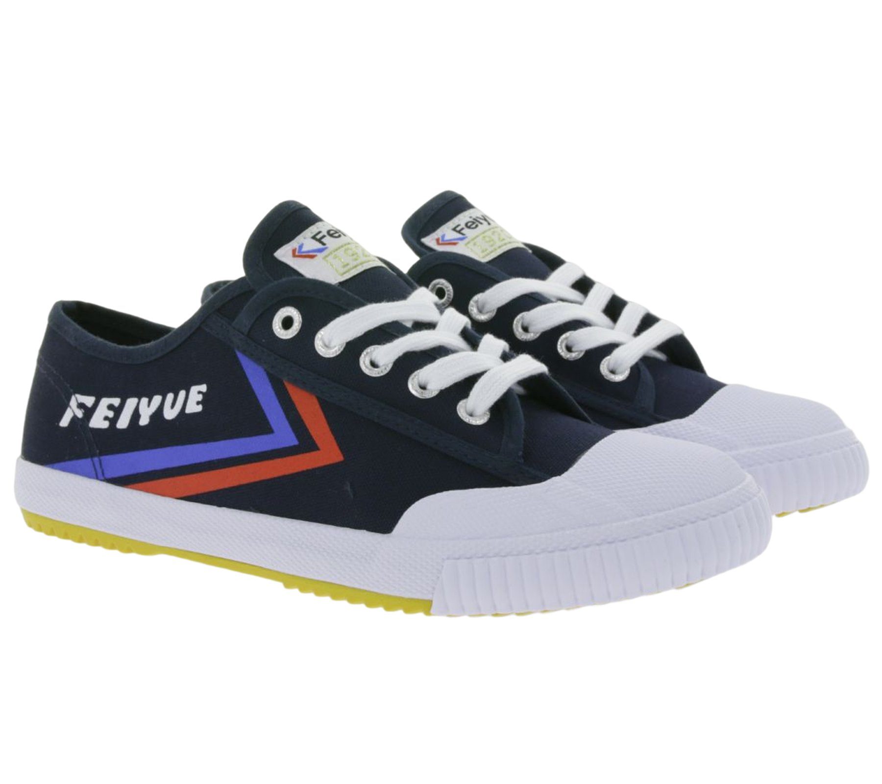 Feiyue Feiyue Canvas Sneaker für Navy-Blau in Sportschuhe Plimsoll-Design Kampfkunst Fitness-Schuhe Lo Fe 1920 Sneaker