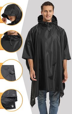 Fivejoy Regenjacke Wasserdicht Regenponcho Herren,Leicht Atmungsaktiv, für Fahrrad (1-St)