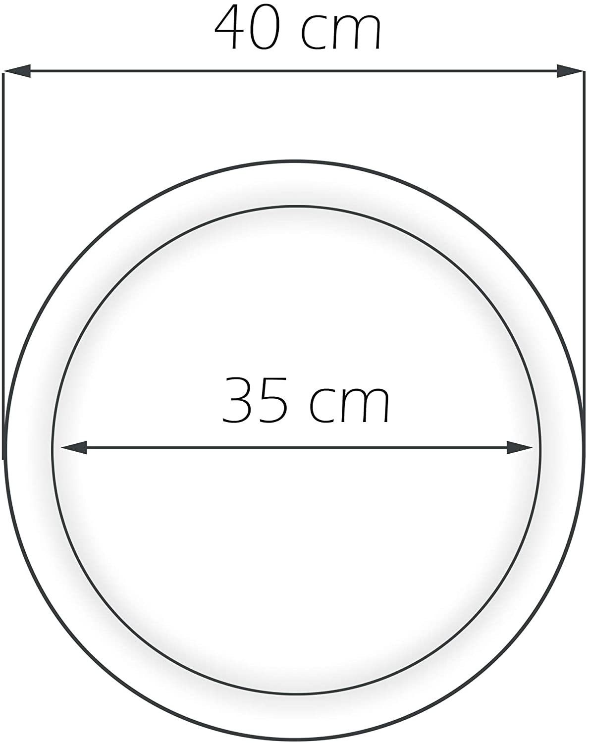 rund Tablett (1-tlg., Kunststoff, Blumenstrauß, Italien cm), 40 aus Grünes Gartentablett Lashuma