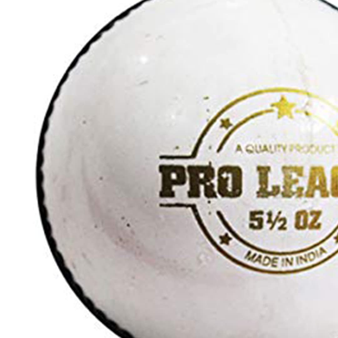 DSC Spielball Pro League Cricket Lederball Bessere Formbeständigkeit (Enthaltene Komponenten: 1 Cricket-Ball, Langlebig und langlebig), Packung mit 1 Stück, Spielfläche: Indoor/Outdoor