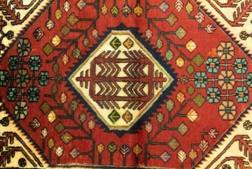 Wollteppich Hamadan Teppich handgeknüpft orange, morgenland, rechteckig, Höhe: 8 mm, handgeknüpft