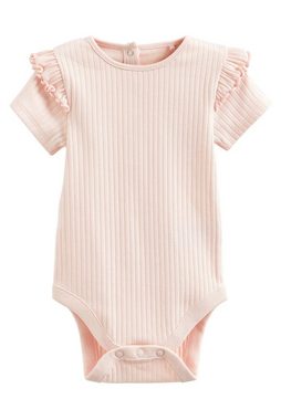 Next Kurzarmbody Kurzärmelige Bodysuits mit Rüschen, 2er-Pack (2-tlg)