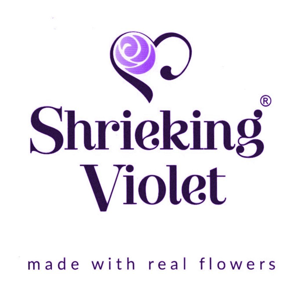 Paar, Shrieking Haze Ohrring-Set Violet florale (ein Purple Motive)