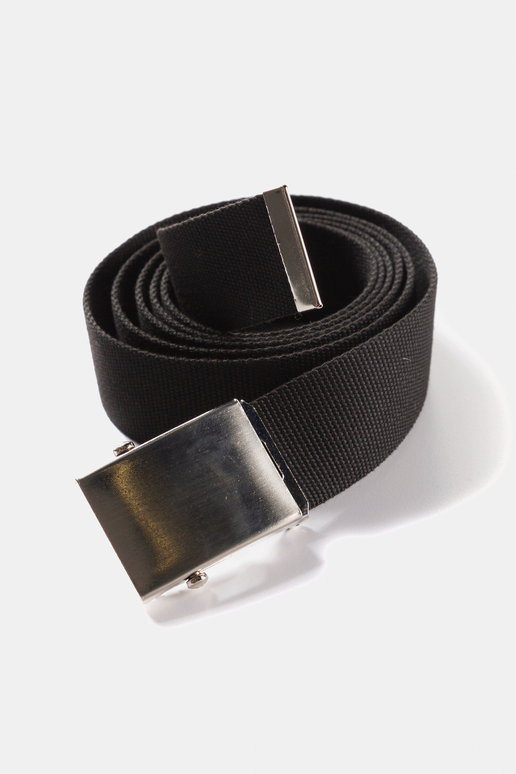 Stoffband Gürtel zu einfach kürzen Metallschließe schwarz Hüftgürtel JP1880