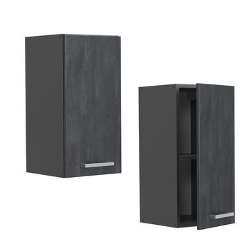 Vicco Hängeschrank R-Line, Schwarz Beton/Anthrazit, 30 cm