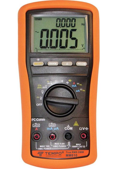 voelkner selection Sensor Tempo Communications MM810 Hand-Multimeter digital CAT IV 1000 V Anz (MM810)