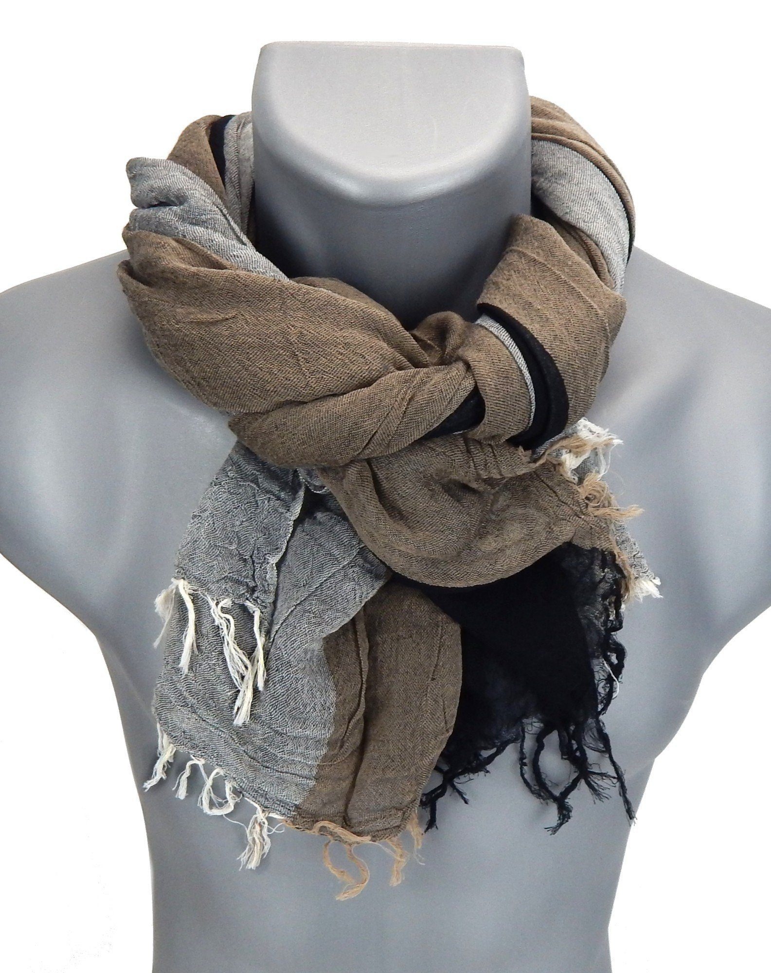 Ella Jonte Modeschal, leichter eleganter Herrenschal Baumwolle günstig online kaufen