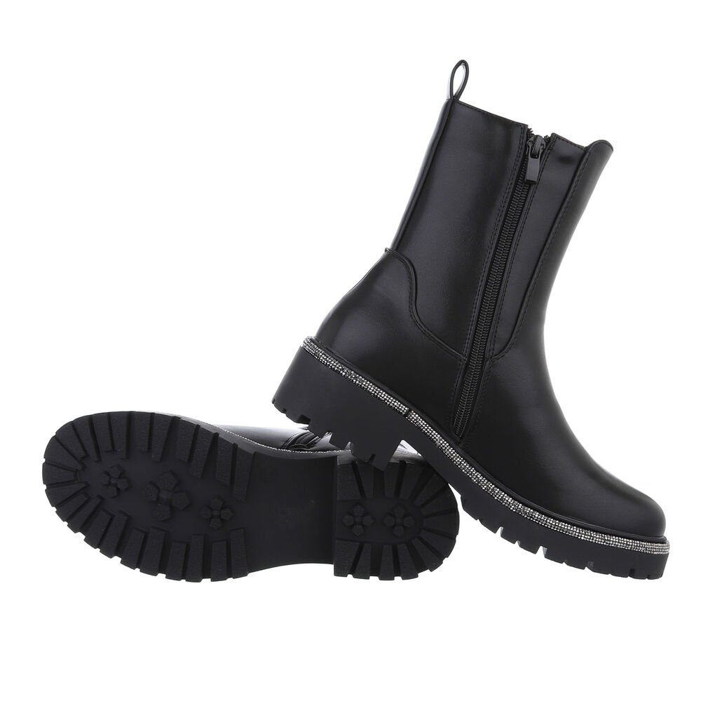 Ital-Design Damen Freizeit Plateaustiefelette (84338384) Blockabsatz günstig online kaufen