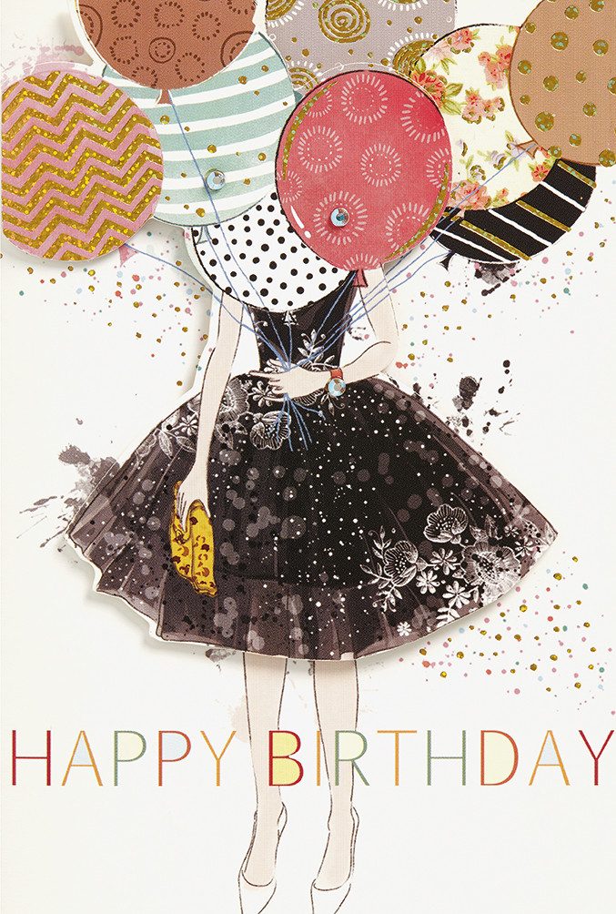 BSB Grußkarten Geburtstag - Collage - Glückwunschkarte im Format 11,5 x 17 cm mit