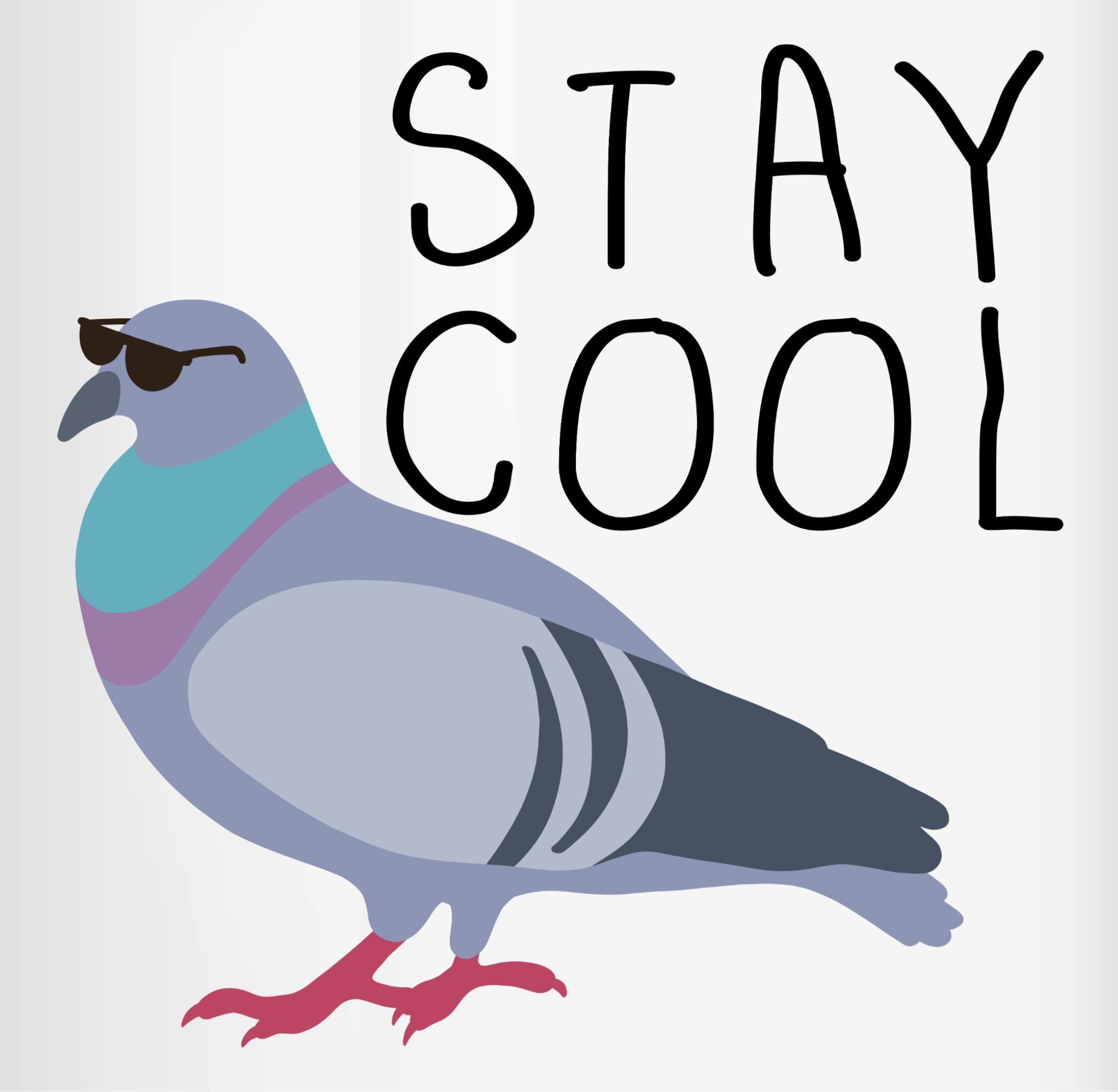 Stay Cool, Statement Tasse Keramik, Sprüche Dunkelblau 1 Shirtracer