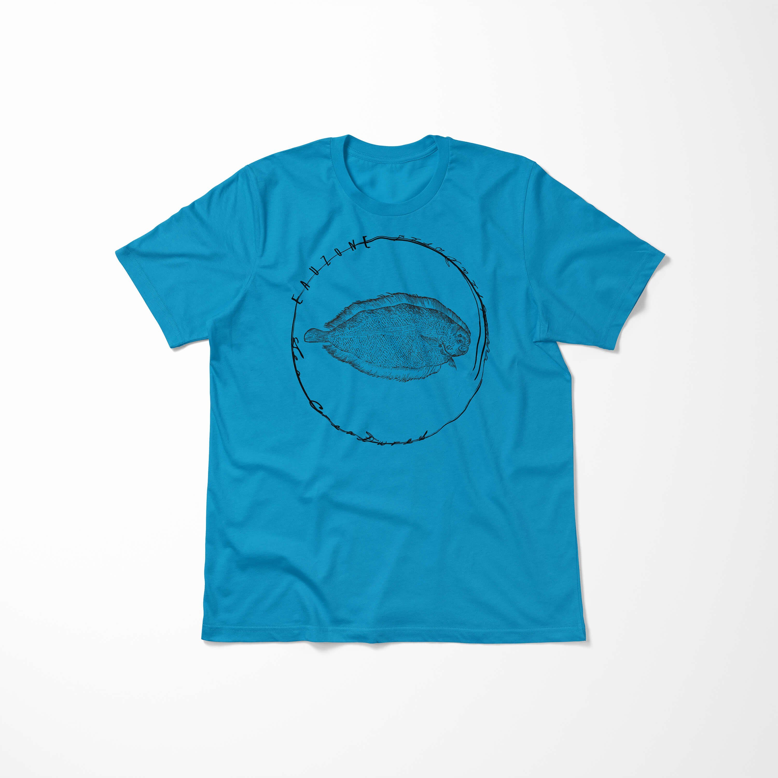 Art feine Fische Struktur Sea und Atoll Schnitt Sinus T-Shirt Tiefsee - Sea T-Shirt Creatures, / 079 Serie: sportlicher