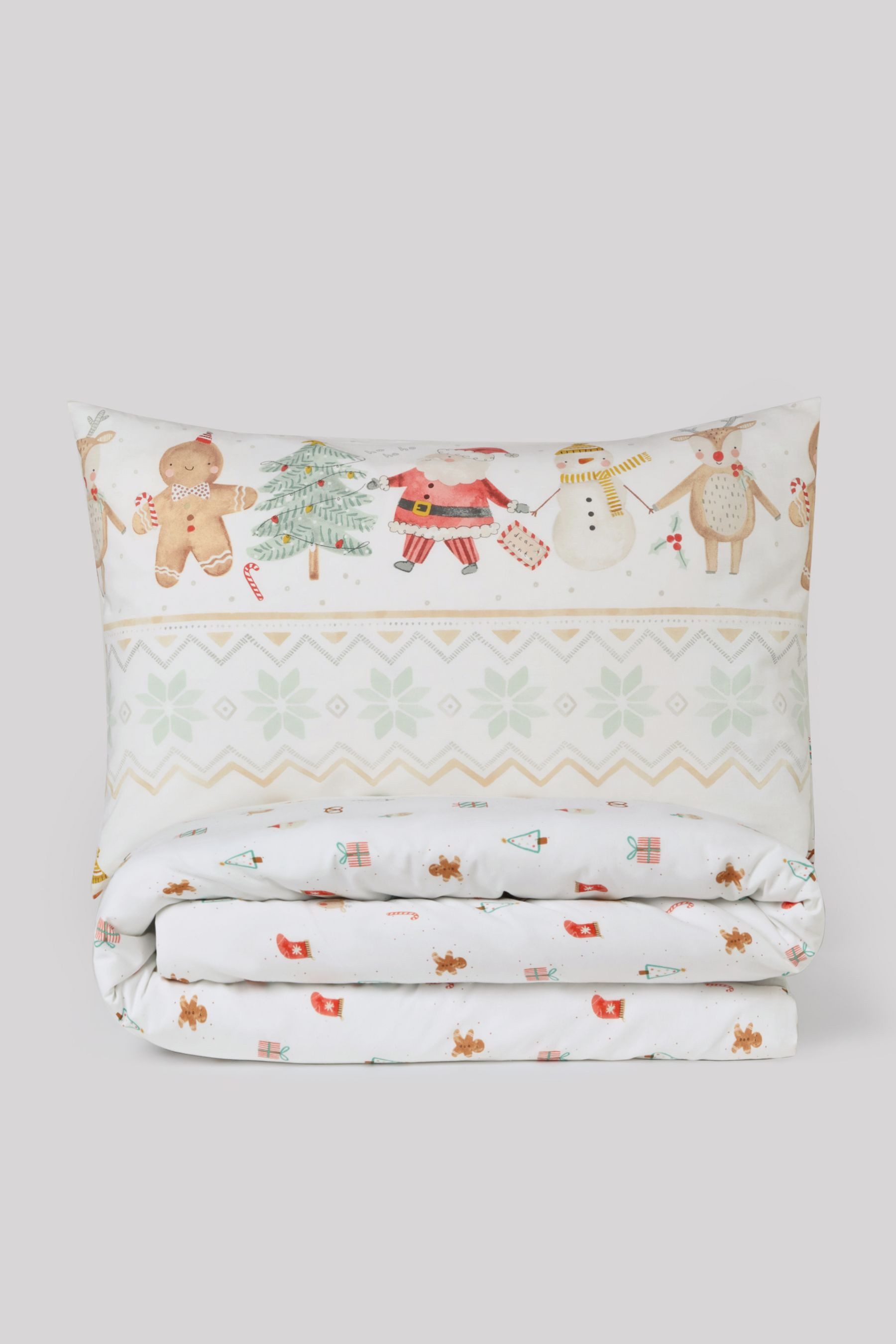 Next Bett-Set Bettbezug und Kissenbezug mit Weihnachtsmotiv, Bezug: Baumwol günstig online kaufen