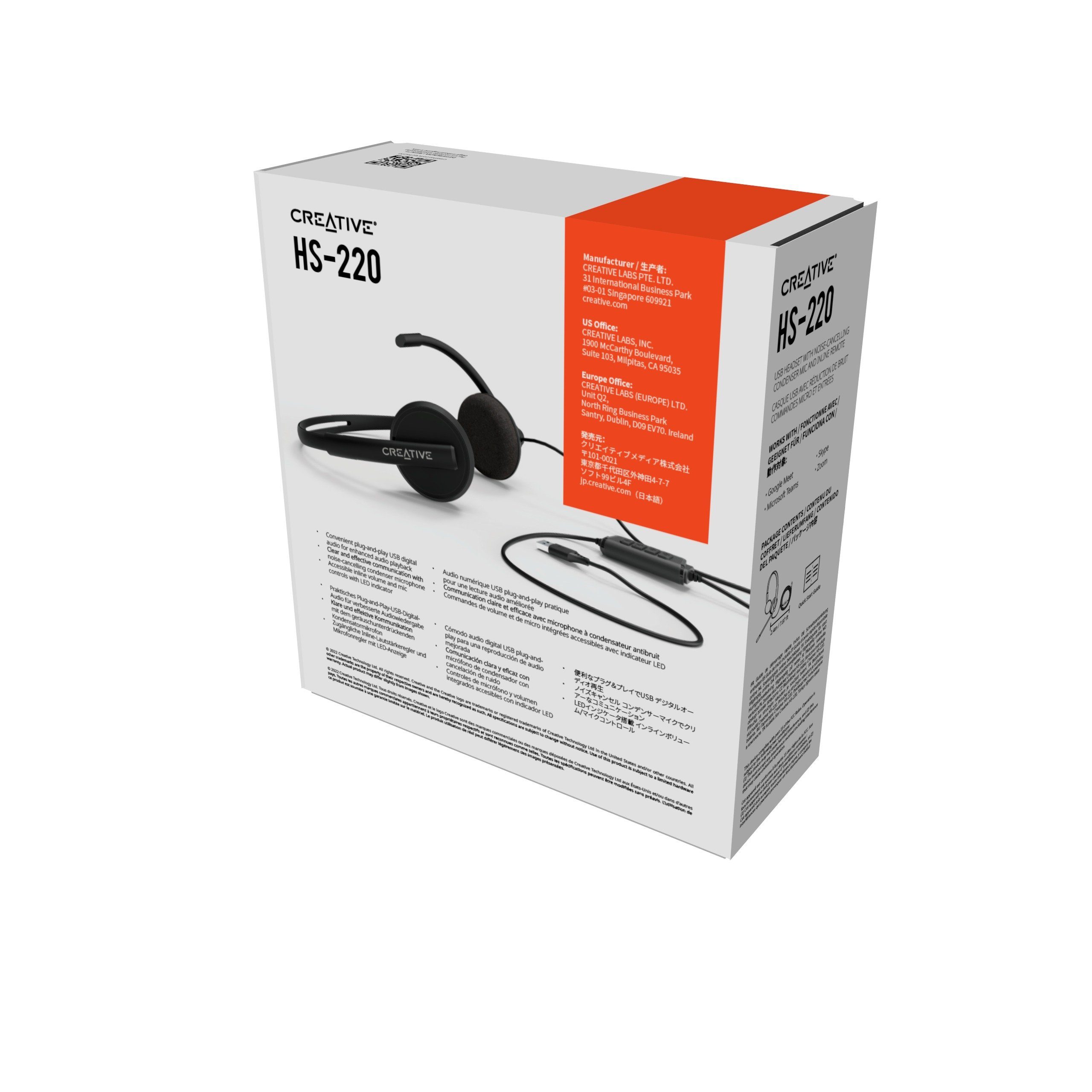 Creative Headset (USB) HS-220 USB-Kopfhörer