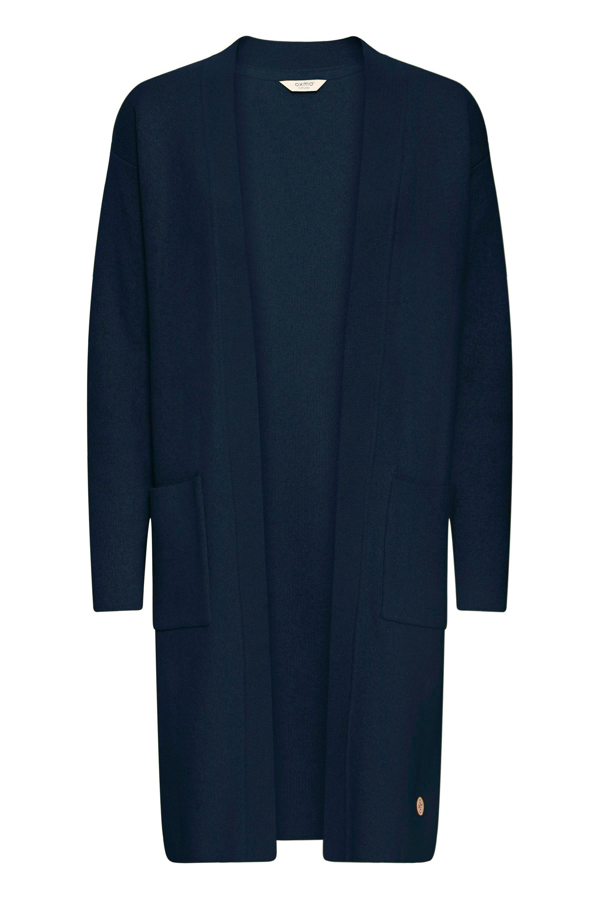 OXMO Strickjacke OXFina Langer Feinstrick-Cardigan mit Taschen günstig online kaufen