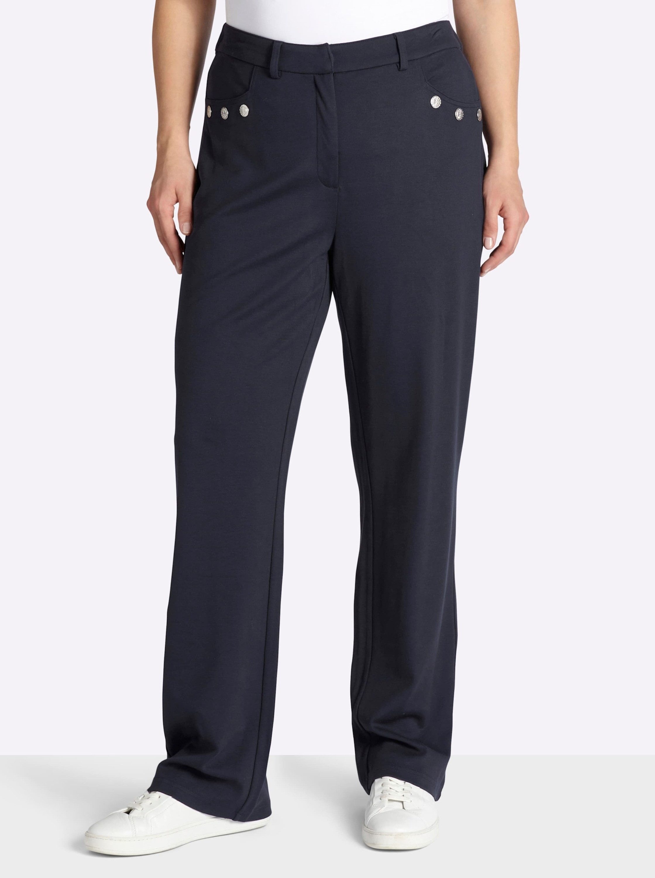 Sheego Jerseyhose Hose normal