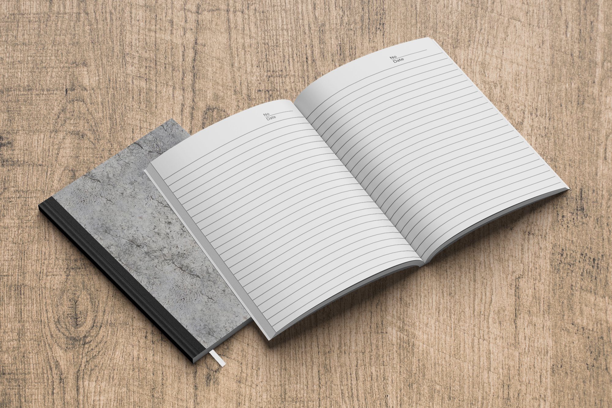 Haushaltsbuch Industriell Wand Muster, - A5, Beton Notizheft, MuchoWow Merkzettel, - - 98 Tagebuch, Seiten, Notizbuch Journal,