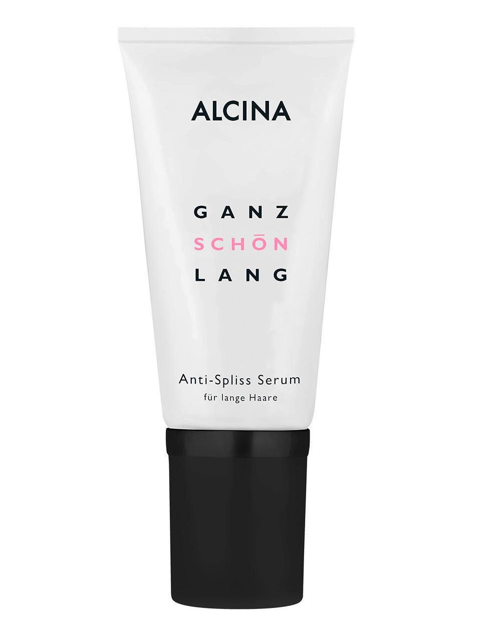 ALCINA Haarmaske ALCINA Ganz Schön Lang Anti Spliss Serum für lange Haare (50 ml), Packung, Hält langes Haar dauerhaft gesund und glänzend.