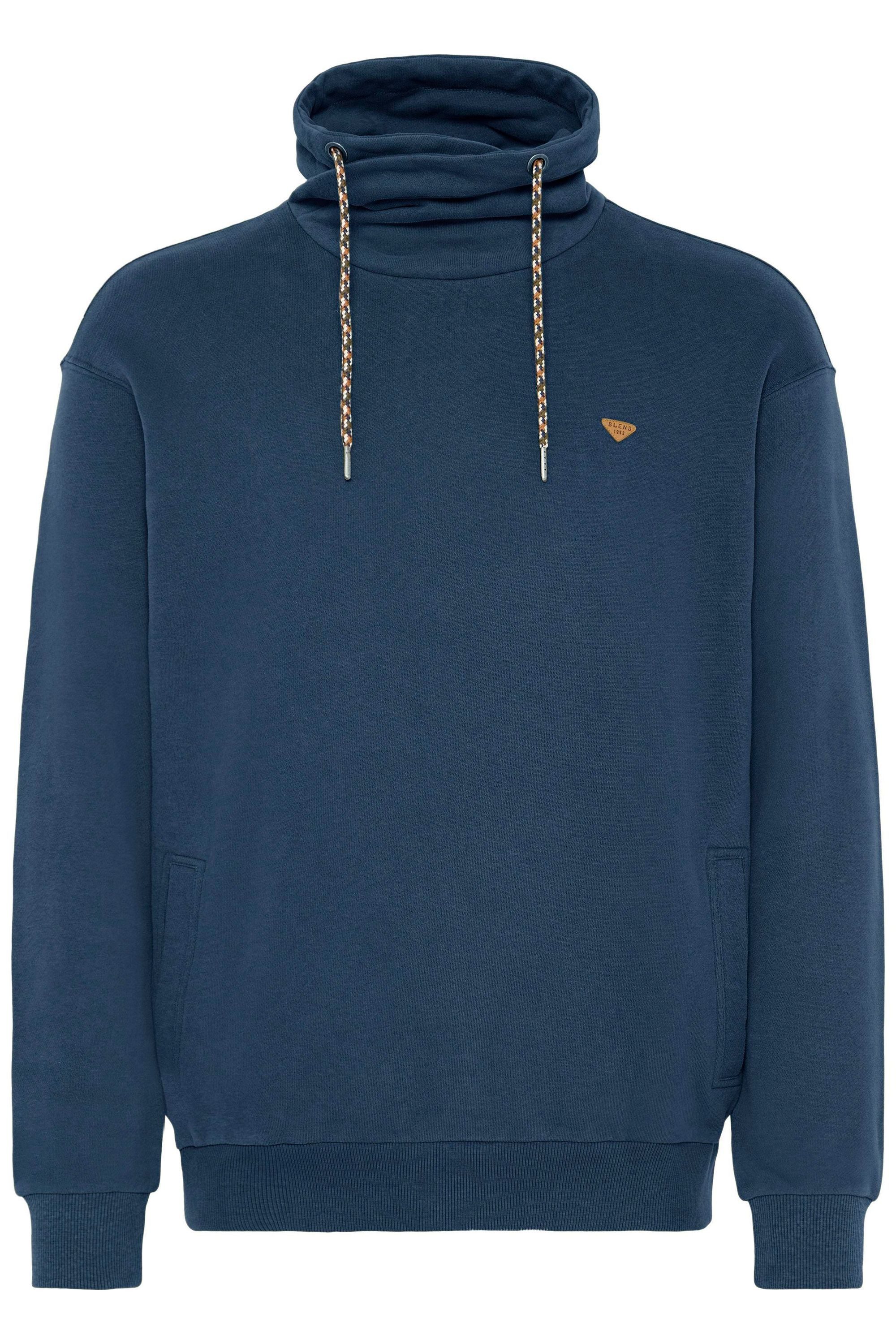 Blend Longpullover BHLapol Stilvoller Sweatpullover Tube-Kragen günstig online kaufen