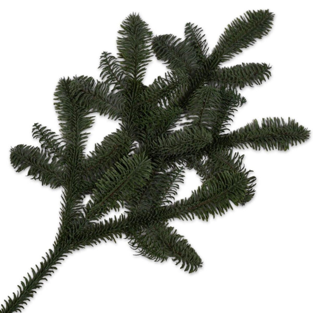Künstliche Zimmerpflanze künstlicher Tannenzweig Tanne Pine Spray Green (72cm), SILK-KA