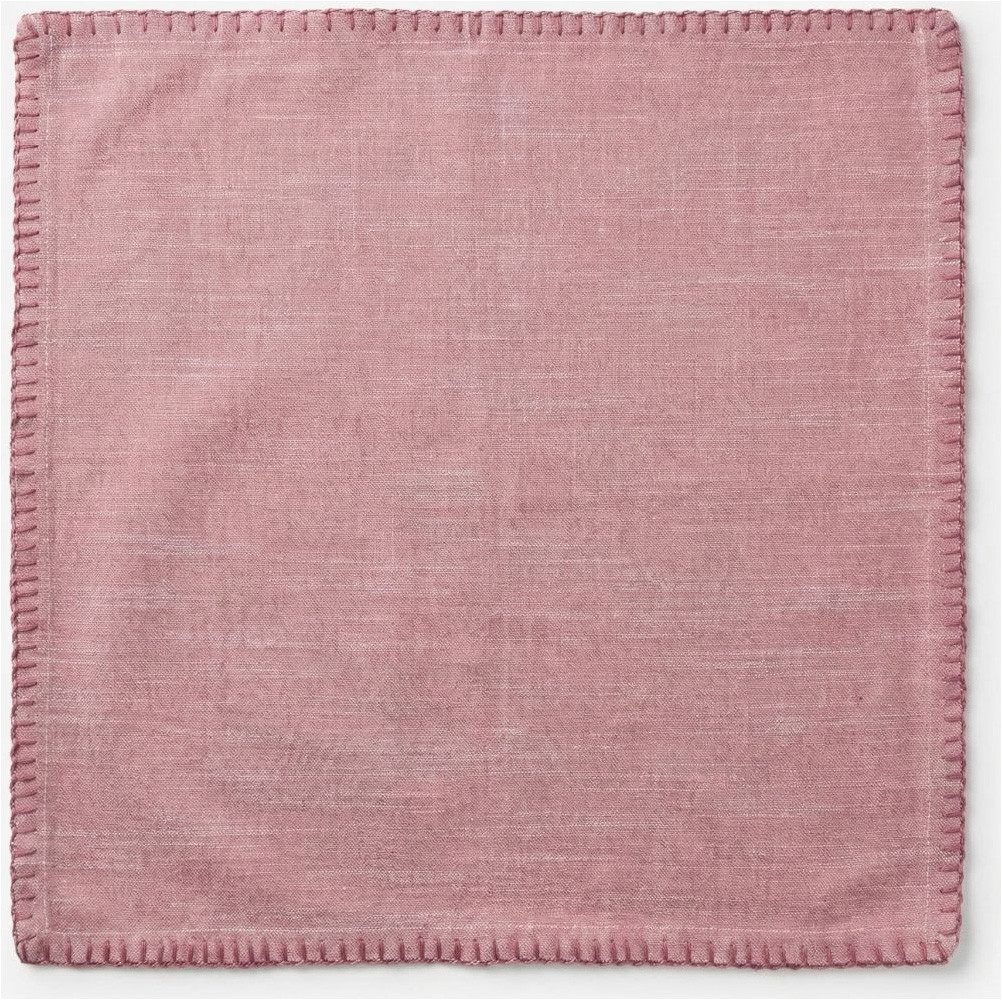 Home affaire Serviettenhalter Serviette in rose 6erSet, (Set, 6-tlg., 6er-Set)