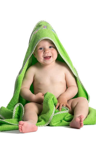 Waschlappen Zaffiro Baby Kapuzenhandtuch Handtuch 80x80 cm inkl 