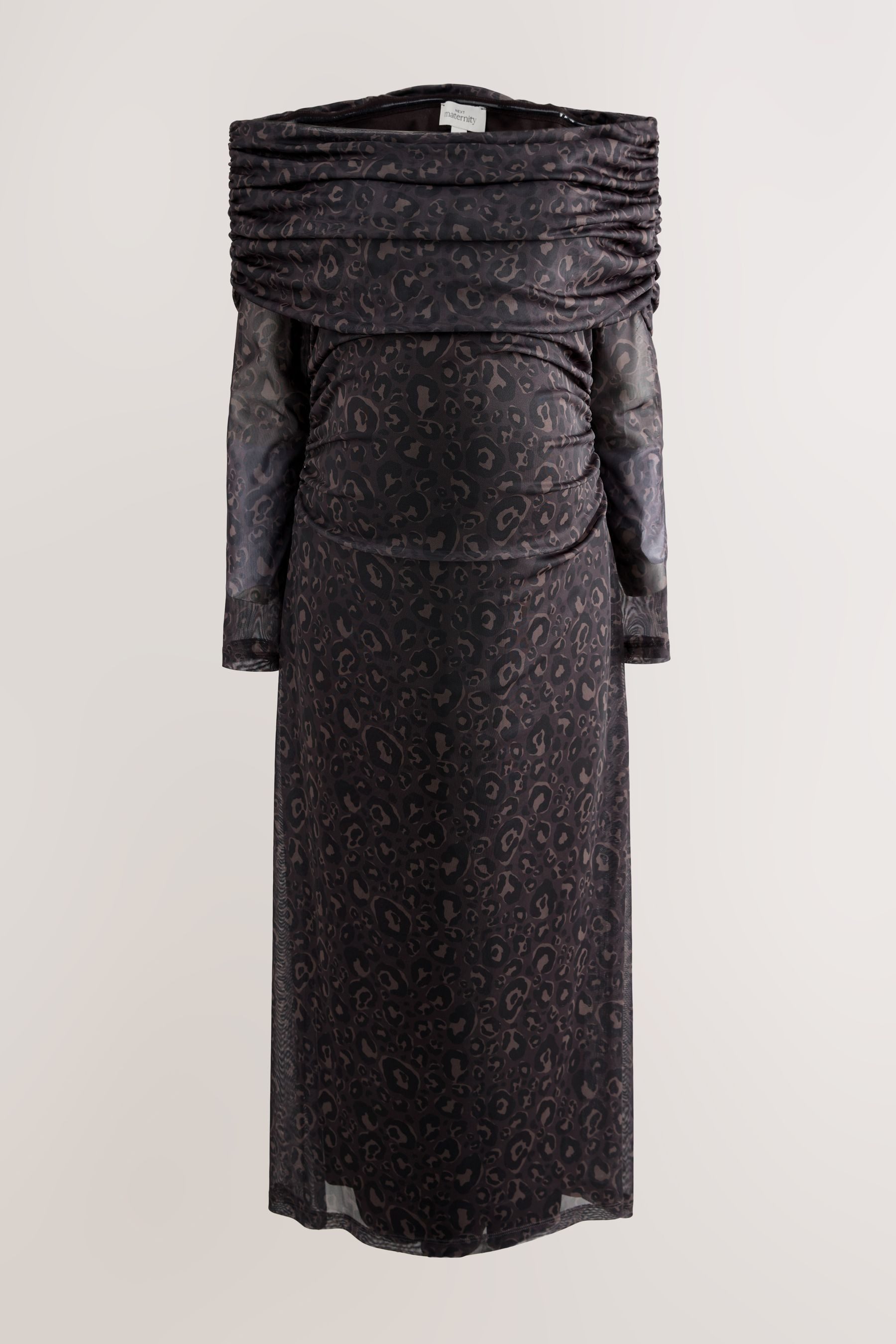 Next Tüllkleid Bardotkleid aus Netzstoff – Umstandsmode (1-tlg)