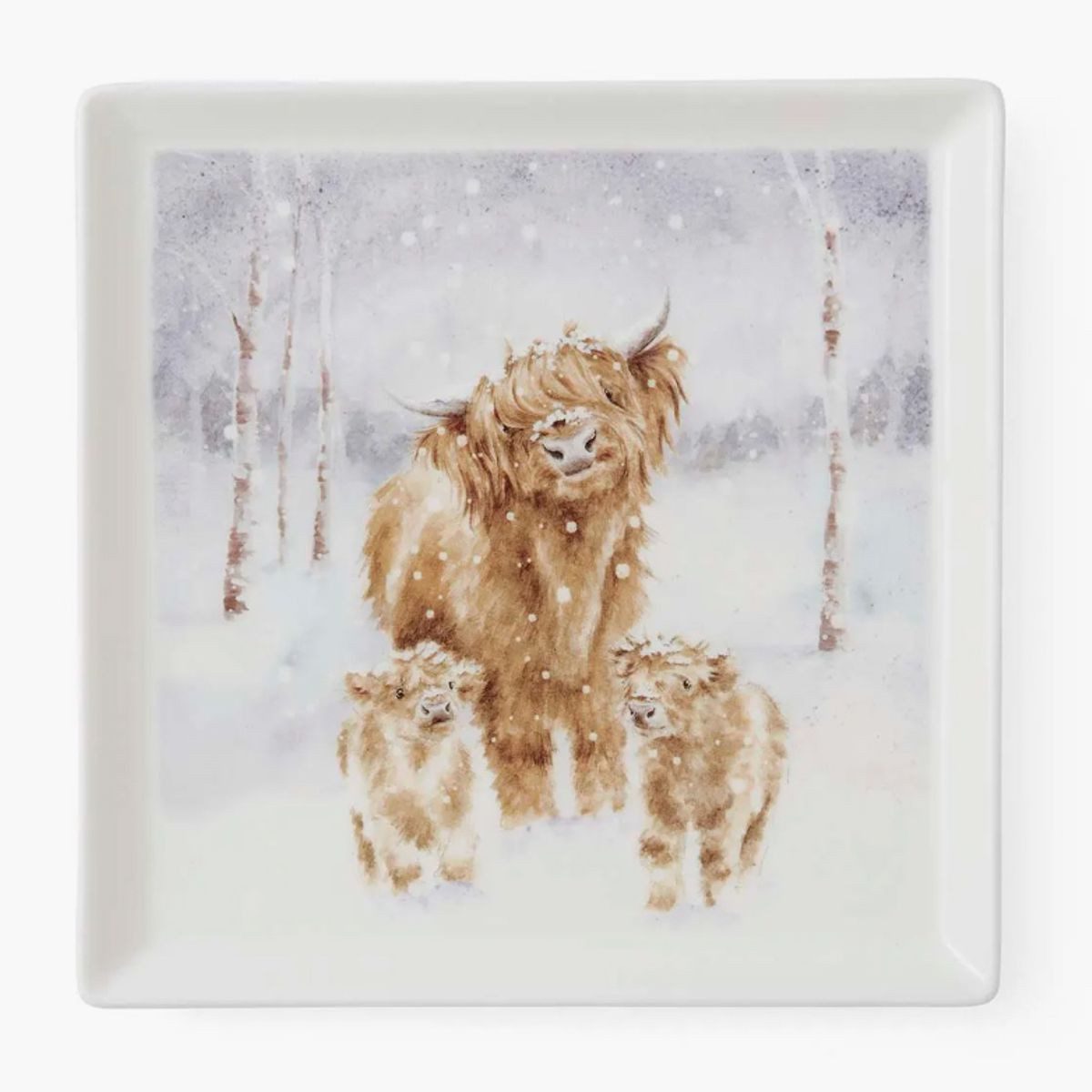 Wrendale Teller Wrendale Designs Porzellan Servier-Teller Highland Star