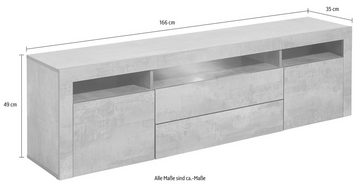 borchardt Möbel Lowboard Santa Fe, Breite 166 cm