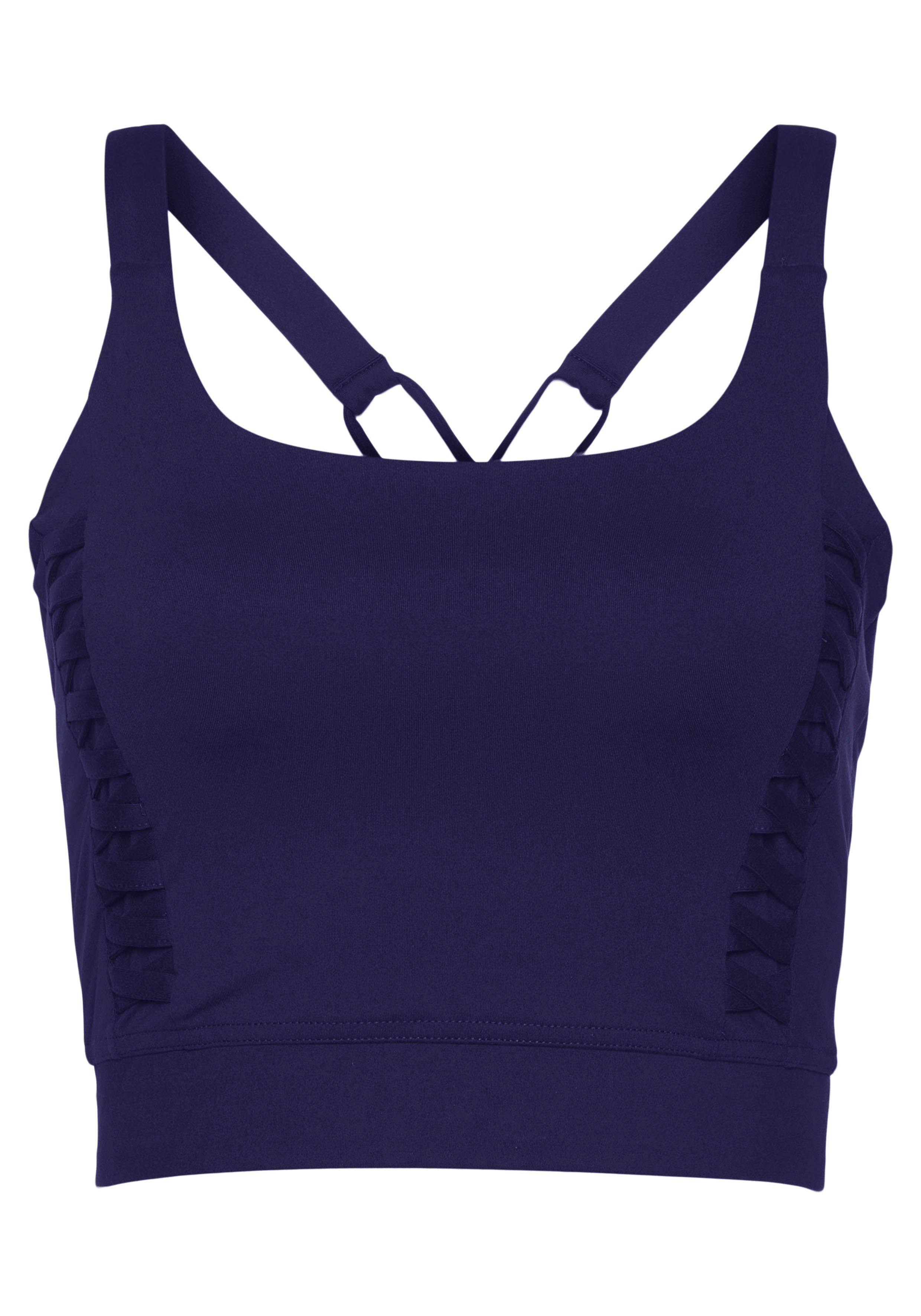 LASCANA ACTIVE Crop-Top Sporttop mit gekreutzten Trägern und Rundhalsaussch günstig online kaufen