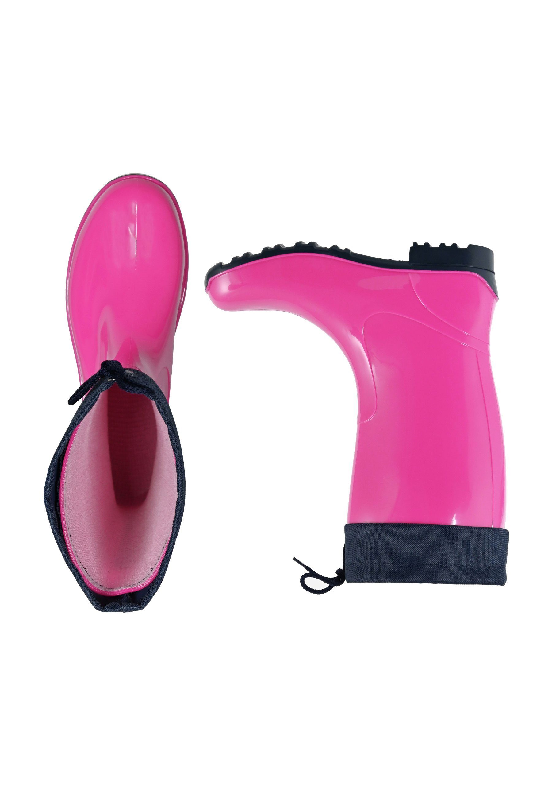 Regenliebe de Fieselregen Gummistiefel mit Stulpe halblang farbenfroh und wasserdicht