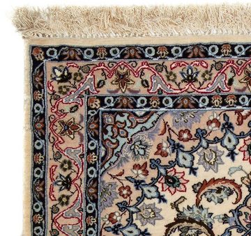 Orientteppich Perser - Isfahan - Premium - 101 x 70 cm - beige, morgenland, rechteckig, Höhe: 6 mm, Wohnzimmer, Handgeknüpft, Einzelstück mit Zertifikat