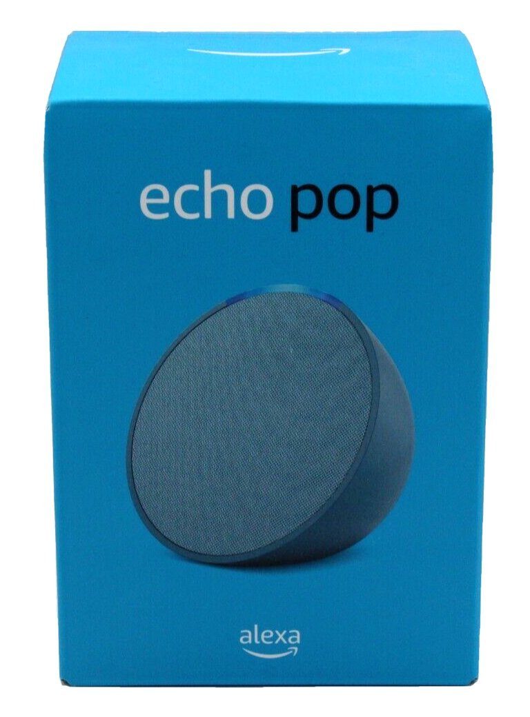 Amazon Echo Pop 2023 Kompakter & Smarter WLAN Bluetooth Колонки Alexa Smart Speaker (WLAN (WiFi), Bluetooth, 15 W, voller Klang, mit Sprachsteuerung, Energiesparmodus)
