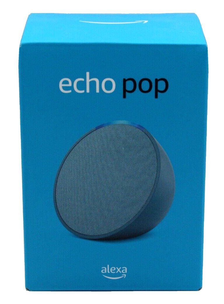 Amazon Echo Pop Smarter (WiFi), Energiesparmodus) (WLAN 15 Blaugrün Smart Bluetooth, Bluetooth 2023 Sprachsteuerung, Lautsprecher WLAN mit Klang, Speaker & voller Kompakter W, Alexa