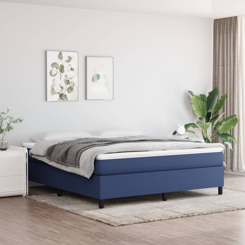 furnicato Bett Bettgestell ohne Matratze Blau günstig online kaufen