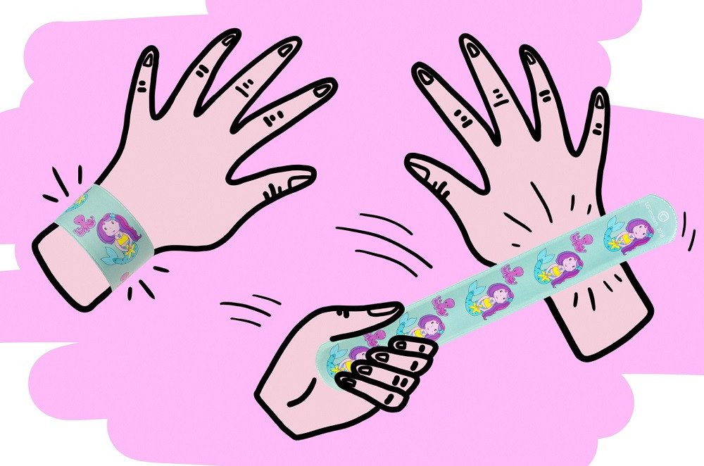 LG Designs Armband Dinosaurier / Dino / Einhorn Schnapparmbänder, KLAPARMBAND (10-tlg), Mitgebsel / Kindergeburtstag / Pinata Füllung / Kinder Partys