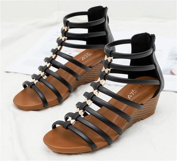 Dekorative Frauen römische Schuhe, Sandalen, erhöhen die Höhe von 5cm Römersandale