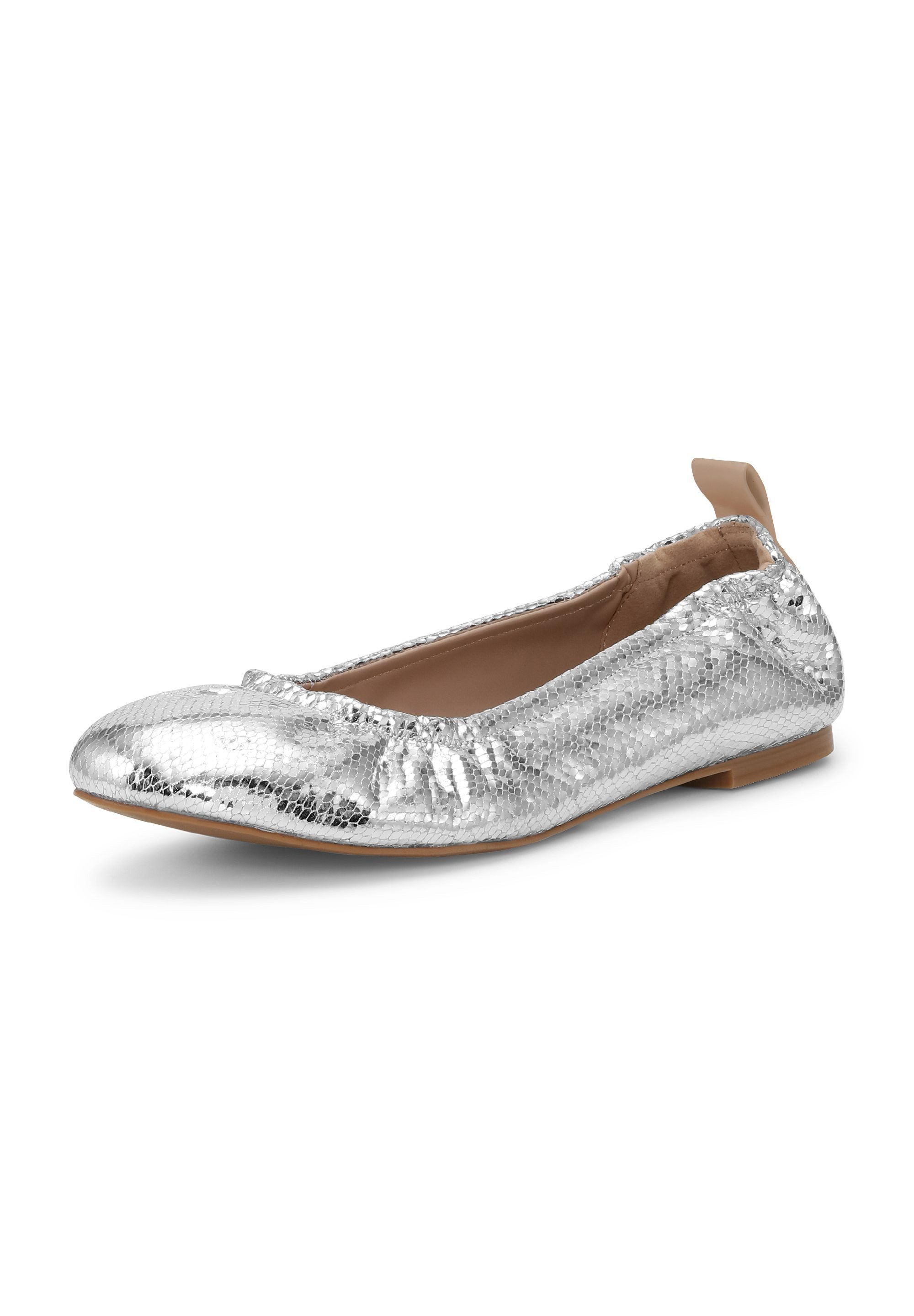 Ilse Jacobsen PANORA01 Ballerina Ballerina, flexibel, PU metallic, TPR-Sohle, modern, bequem