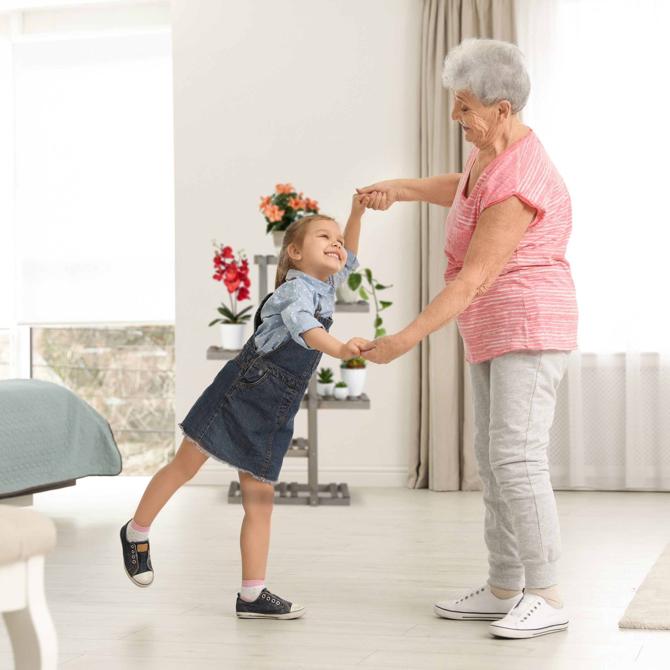 relaxdays Blumenständer Blumenregal Holz 5 Ebenen, grau