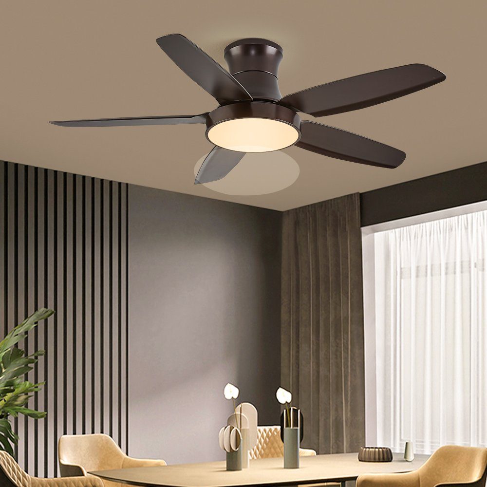Euroton Deckenventilator Deckenventilator LED Beleuchtung 6 günstig online kaufen
