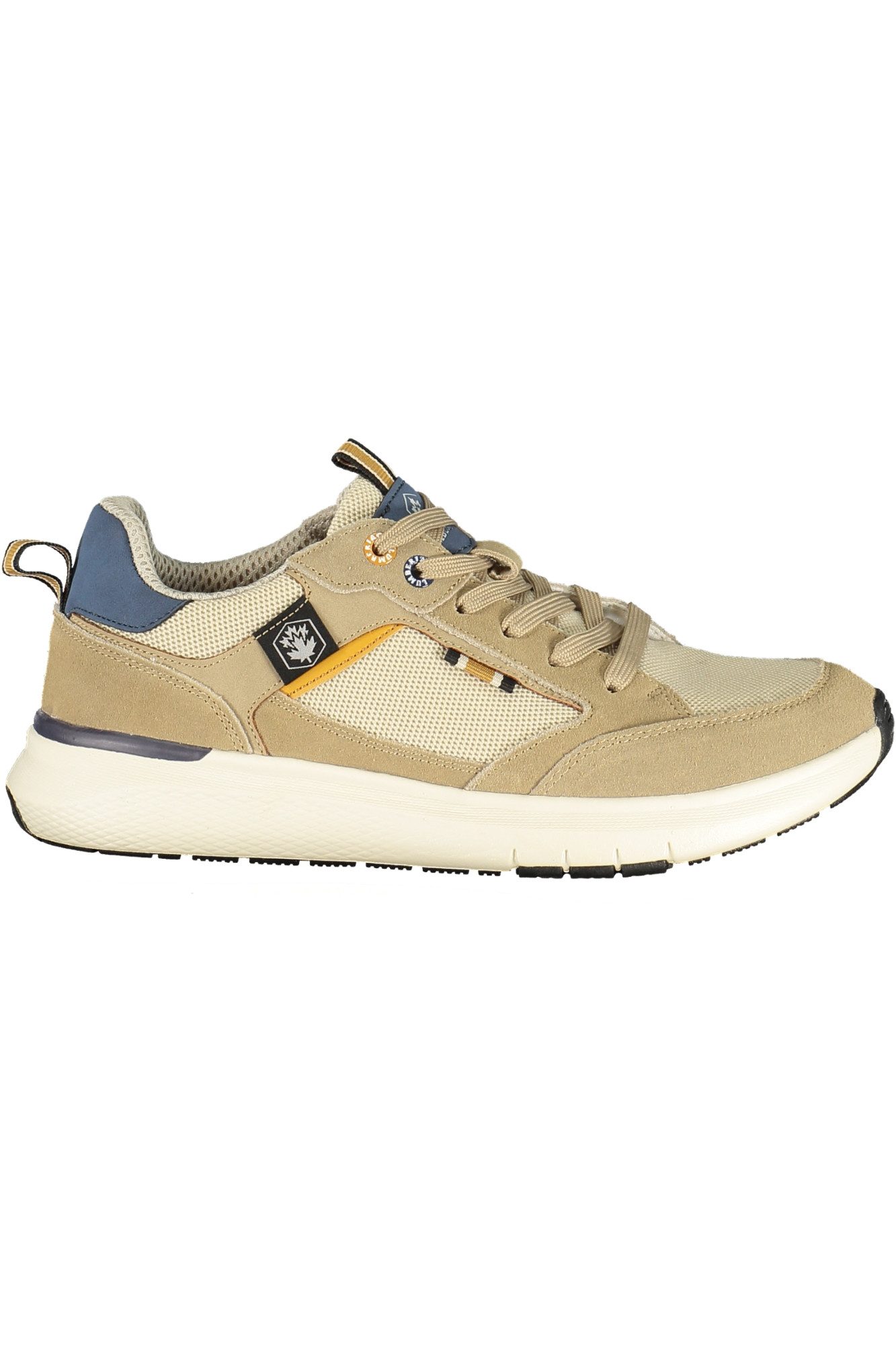 LUMBERJACK Sneaker Bequemer Herrensportschuh Beige mit Blauen Akzenten