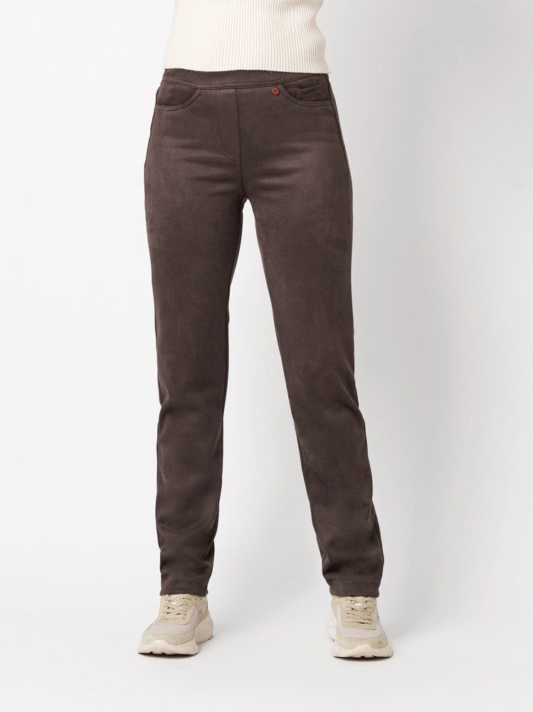 Relaxed by TONI Schlupfhose Alice in Velourleder-Optik günstig online kaufen