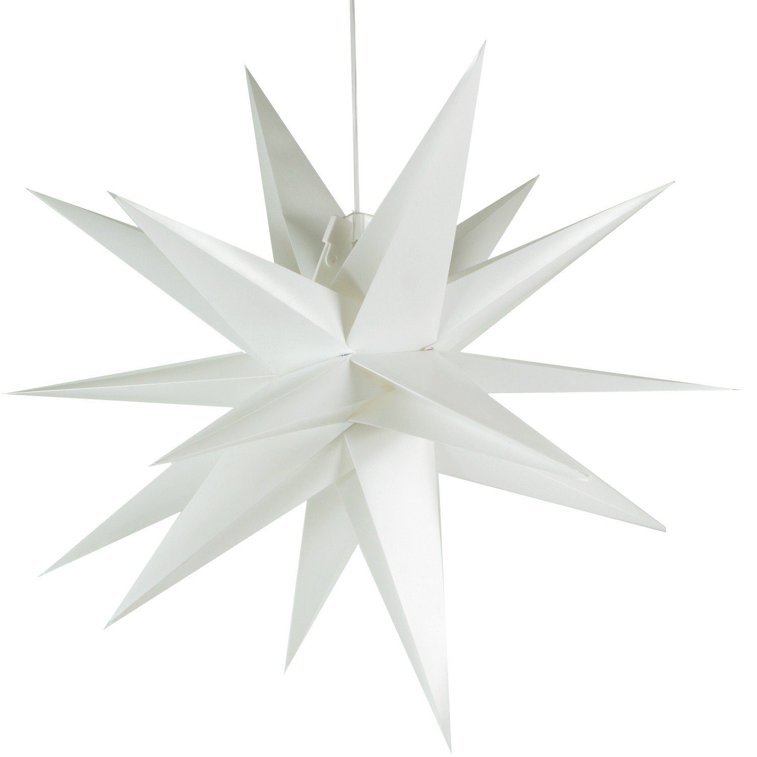 Guru-Shop LED-Stern für außen 3D Außenstern Kaspar, Weihnachtsstern,.., Leuchtmittel inklusive