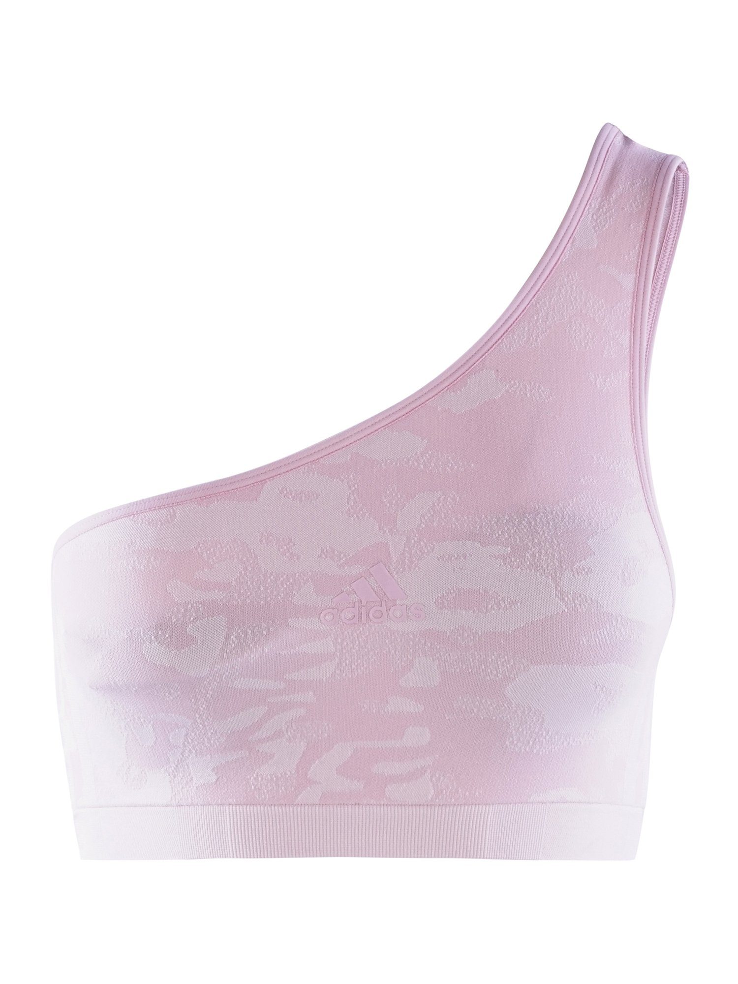 adidas print Bustier ASYMETRIC BRALETTE pink Sportswear